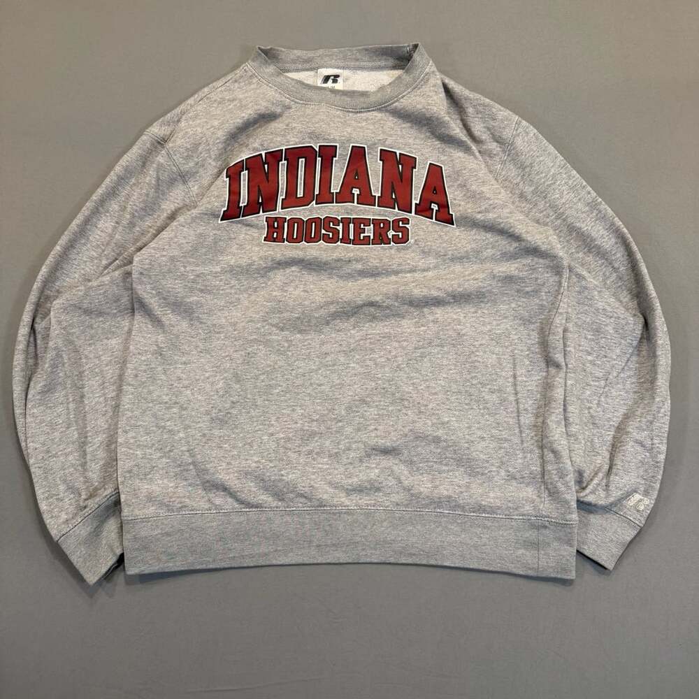 Russell Indiana Hoosiers Sweatshirt Size M/M (38/40) Gray College